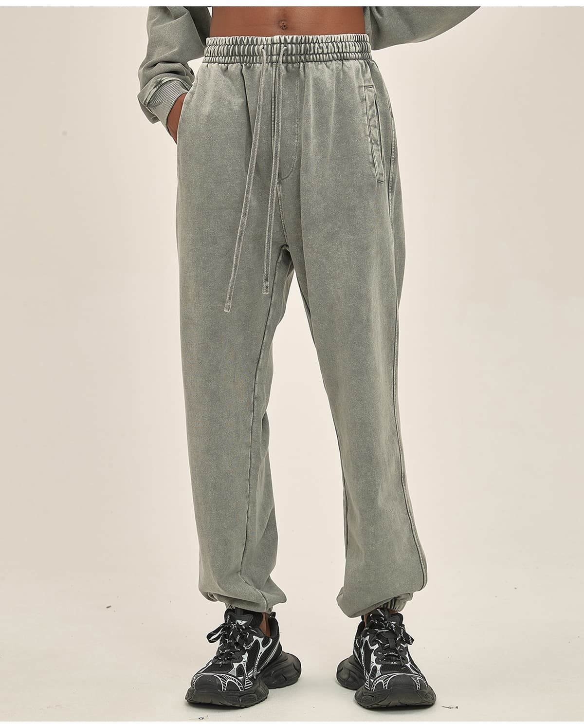 Cotton Terry 420Gsm Snow Wash Sweatpants – detail 14