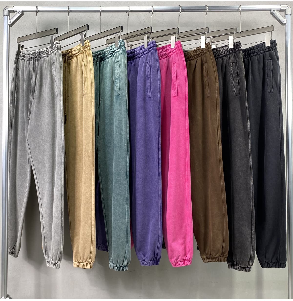 Cotton Terry 420Gsm Snow Wash Sweatpants – detail 9