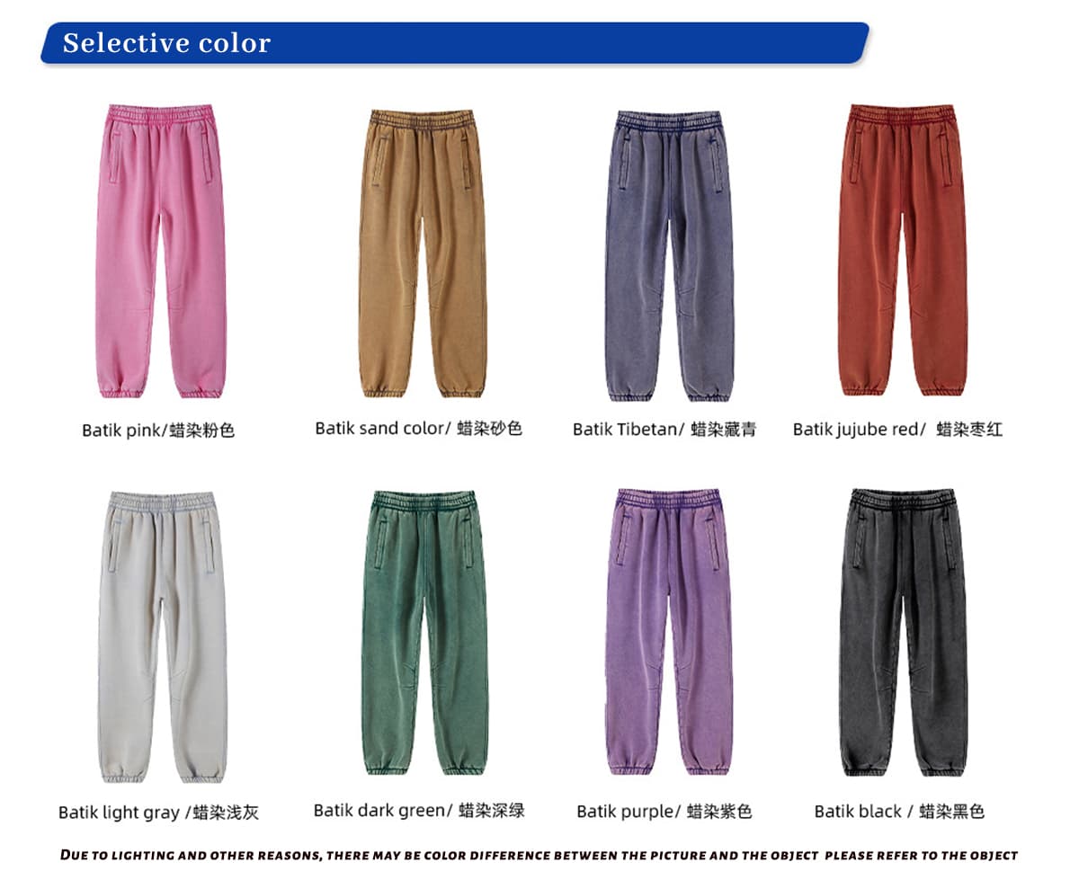 Thick 360Gsm Fleece Vintage Wash Sweatpants – detail 2