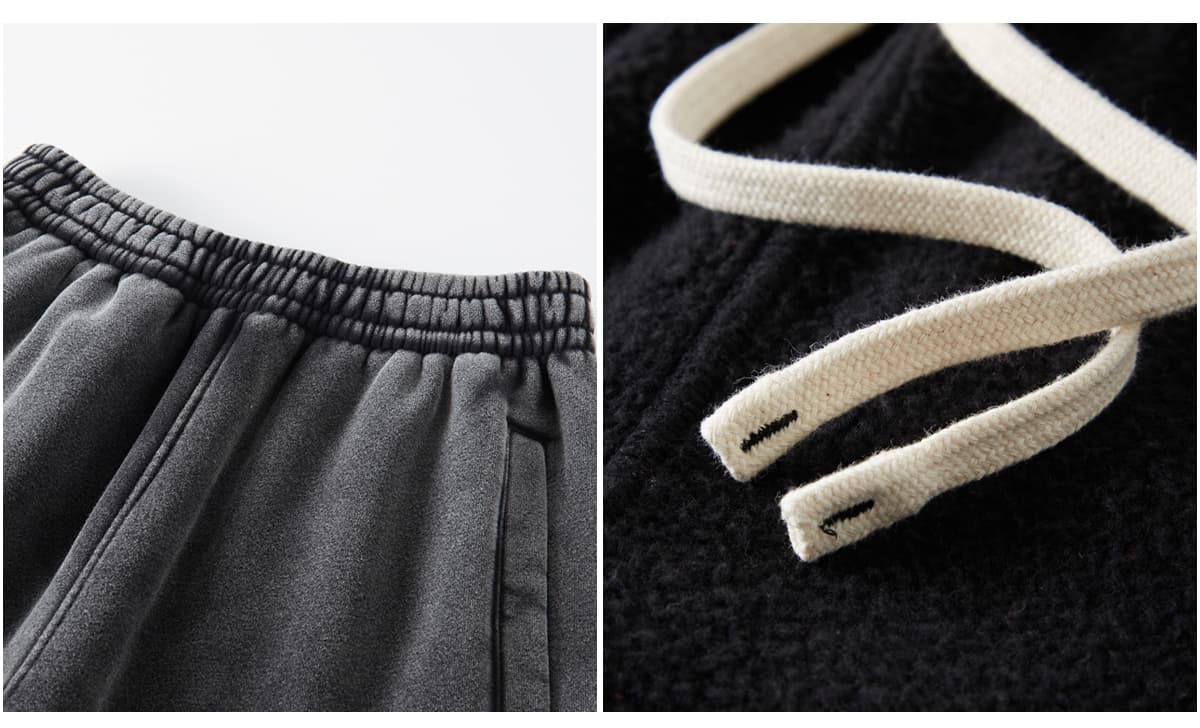 Thick 360Gsm Fleece Vintage Wash Sweatpants – detail 5