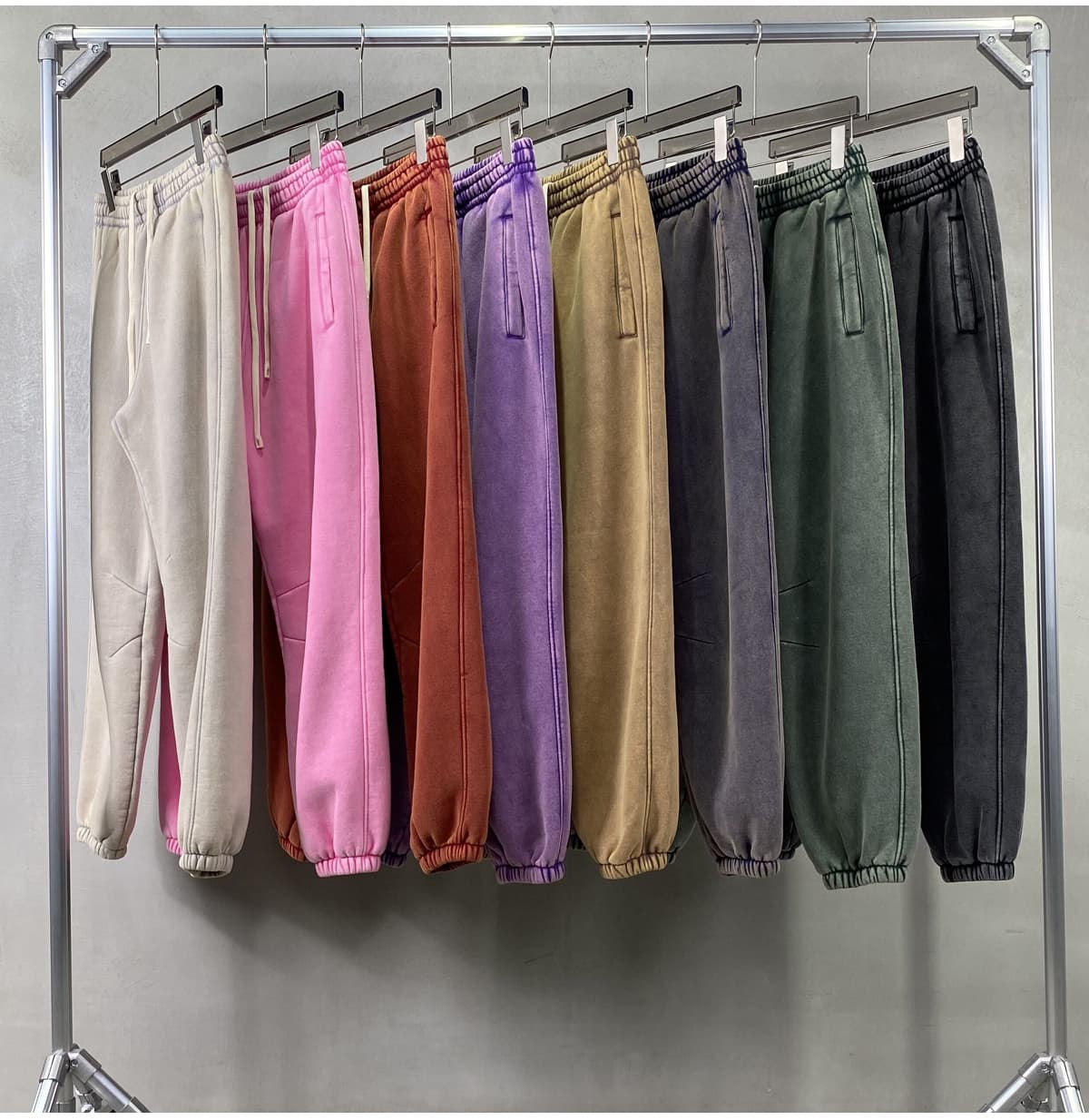 Thick 360Gsm Fleece Vintage Wash Sweatpants – detail 9
