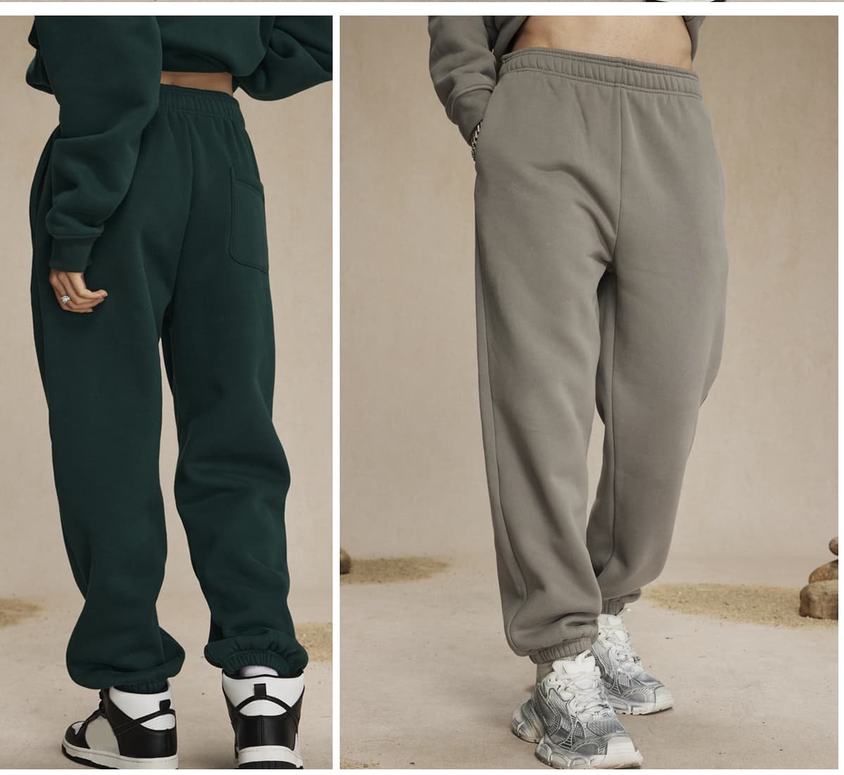 Thick 400Gsm Polar Fleece Jogger Sweatpants – detail 11