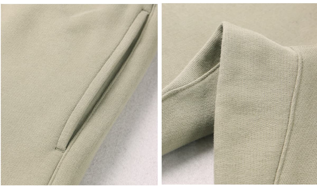 Brushed Fleece 365Gsm Solid wide-leg sweatpants – detail 6