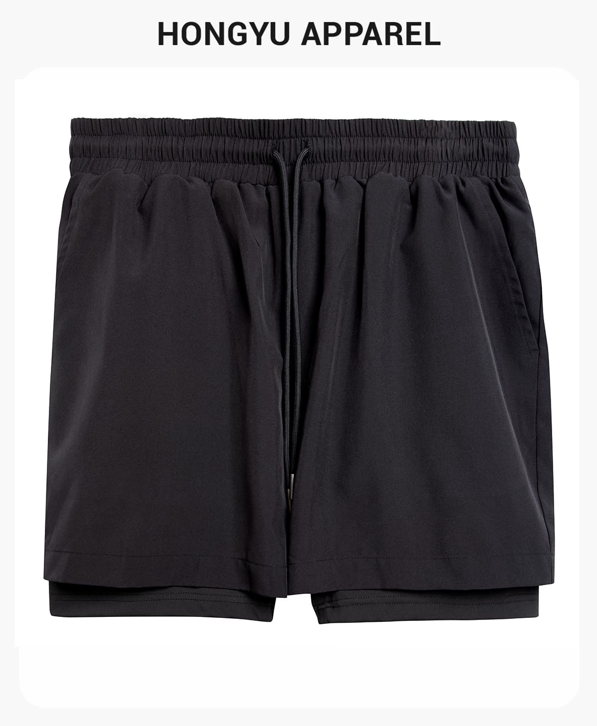 Outdoor Wear Quick-Drying Double Layer Sports Shorts – detail 1