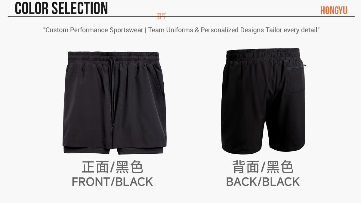 Outdoor Wear Quick-Drying Double Layer Sports Shorts – detail 3