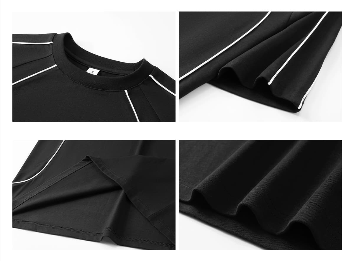 Cotton 240g Reglan Sleeve Oversized T-shirt – detail 6