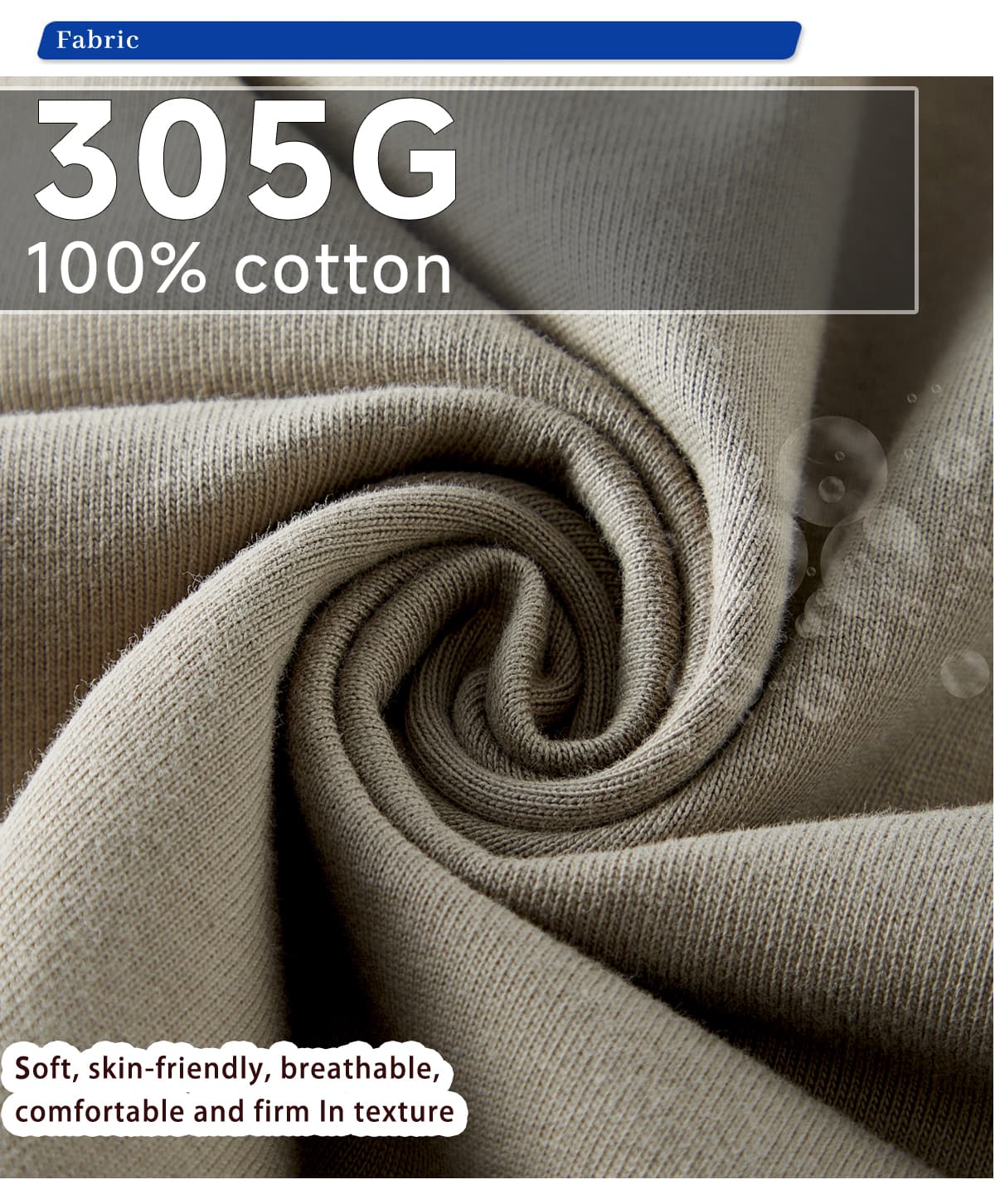 1501 Thick Cotton 305GSM Raw Edge Sleeve Vest – detail 5
