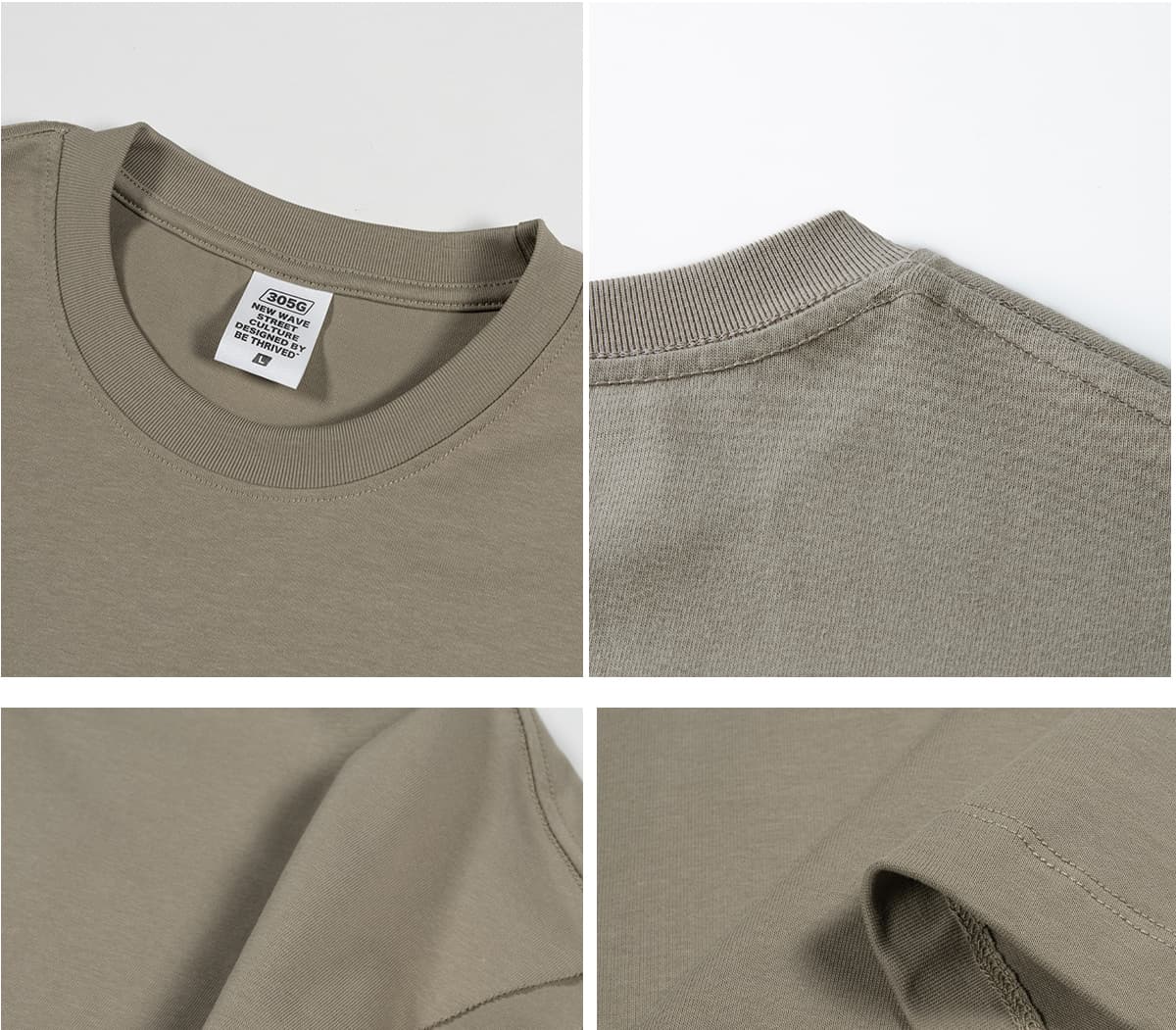 1501 Thick Cotton 305GSM Raw Edge Sleeve Vest – detail 6