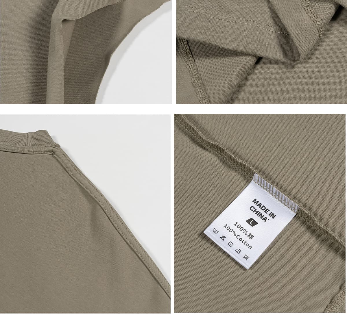 1501 Thick Cotton 305GSM Raw Edge Sleeve Vest – detail 7