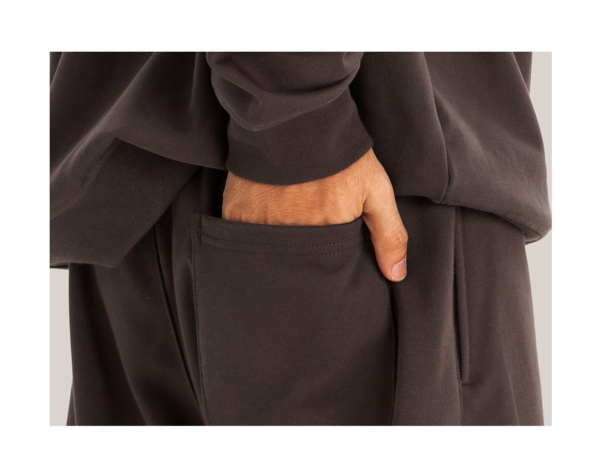 Thick Brushed Cotton Terry 445Gsm Straight Leg Sweatpants – detail 9