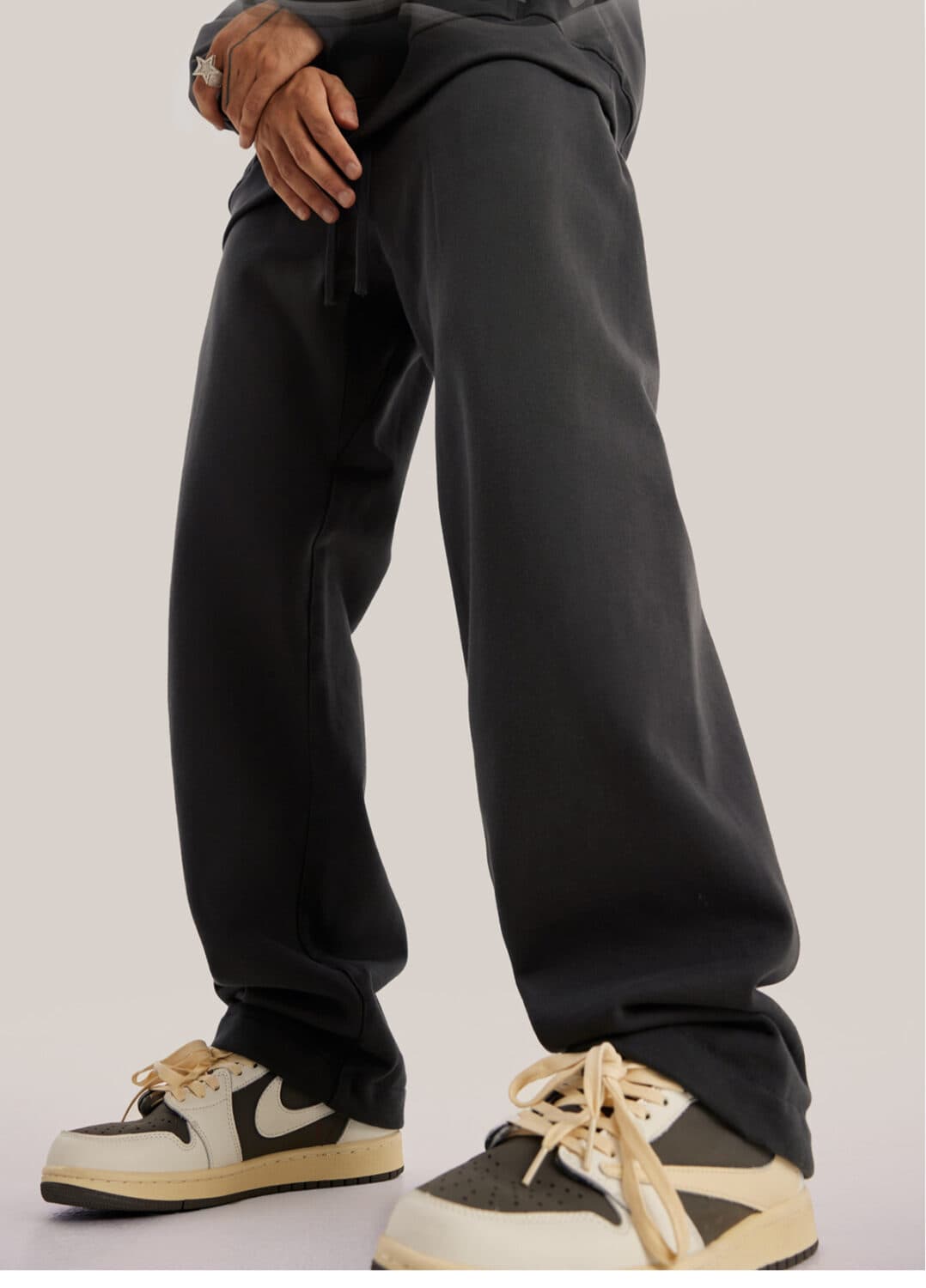 Thick Brushed Cotton Terry 445Gsm Straight Leg Sweatpants – detail 11