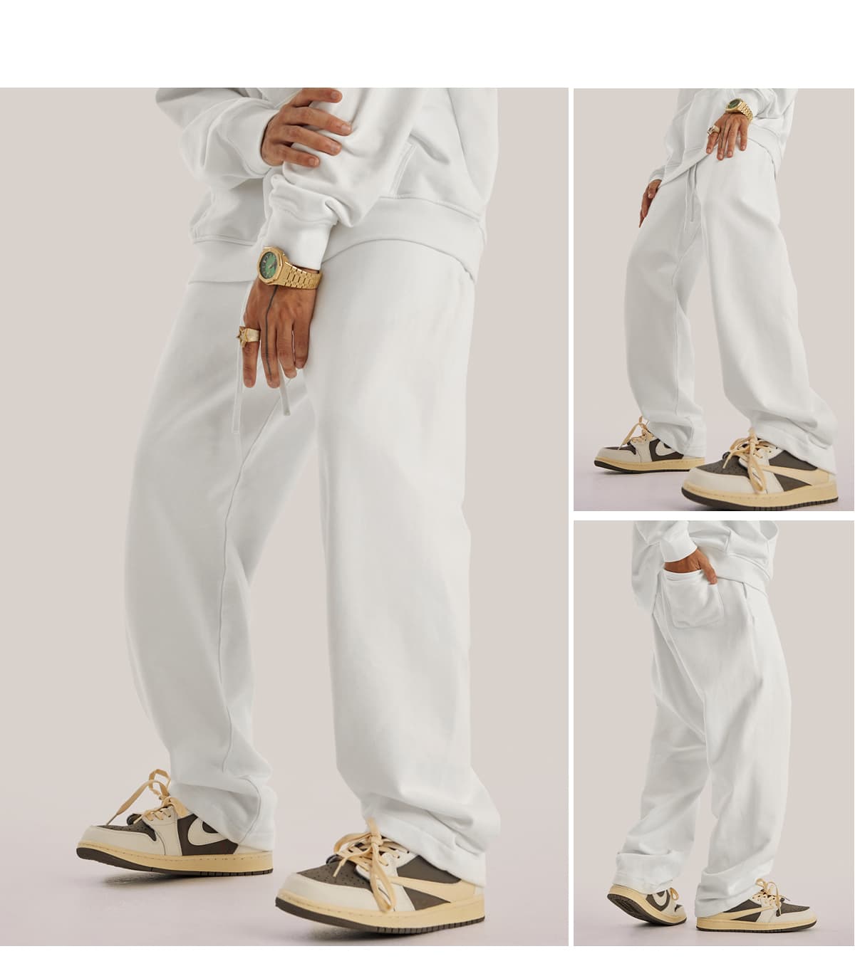 Thick Brushed Cotton Terry 445Gsm Straight Leg Sweatpants – detail 12