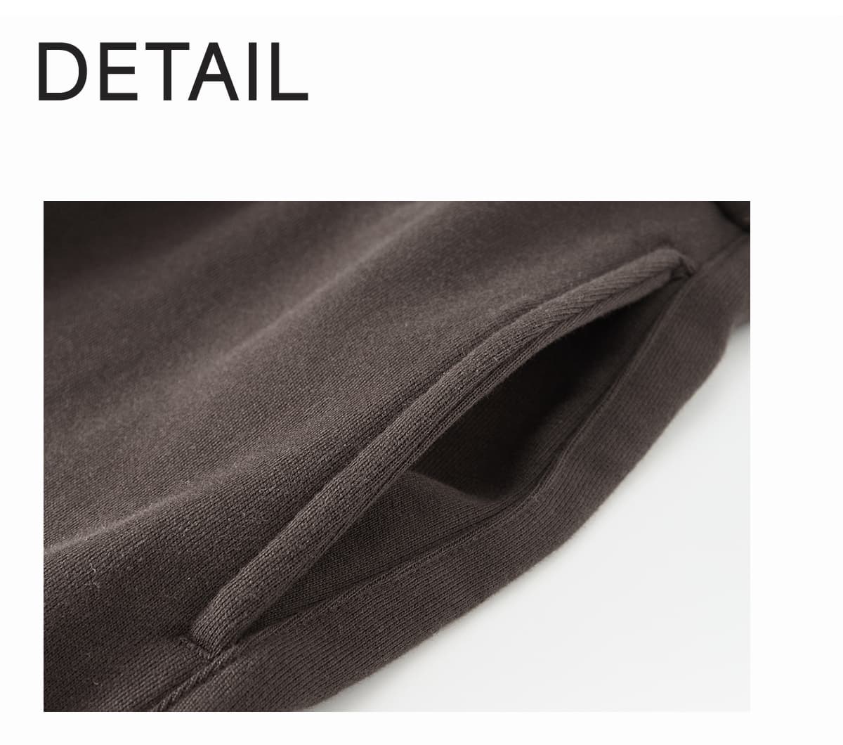 Thick Brushed Cotton Terry 445Gsm Straight Leg Sweatpants – detail 5