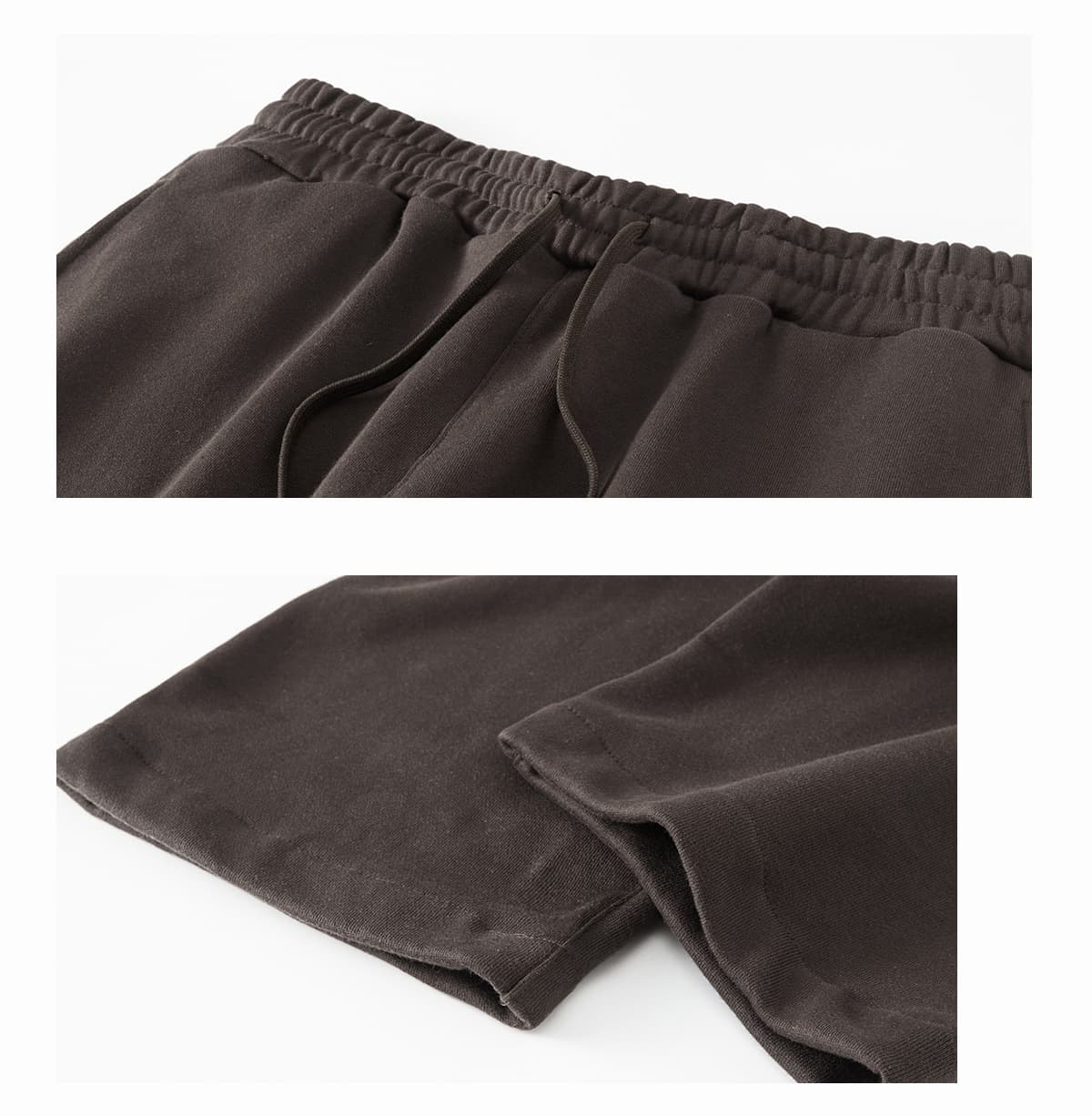 Thick Brushed Cotton Terry 445Gsm Straight Leg Sweatpants – detail 6