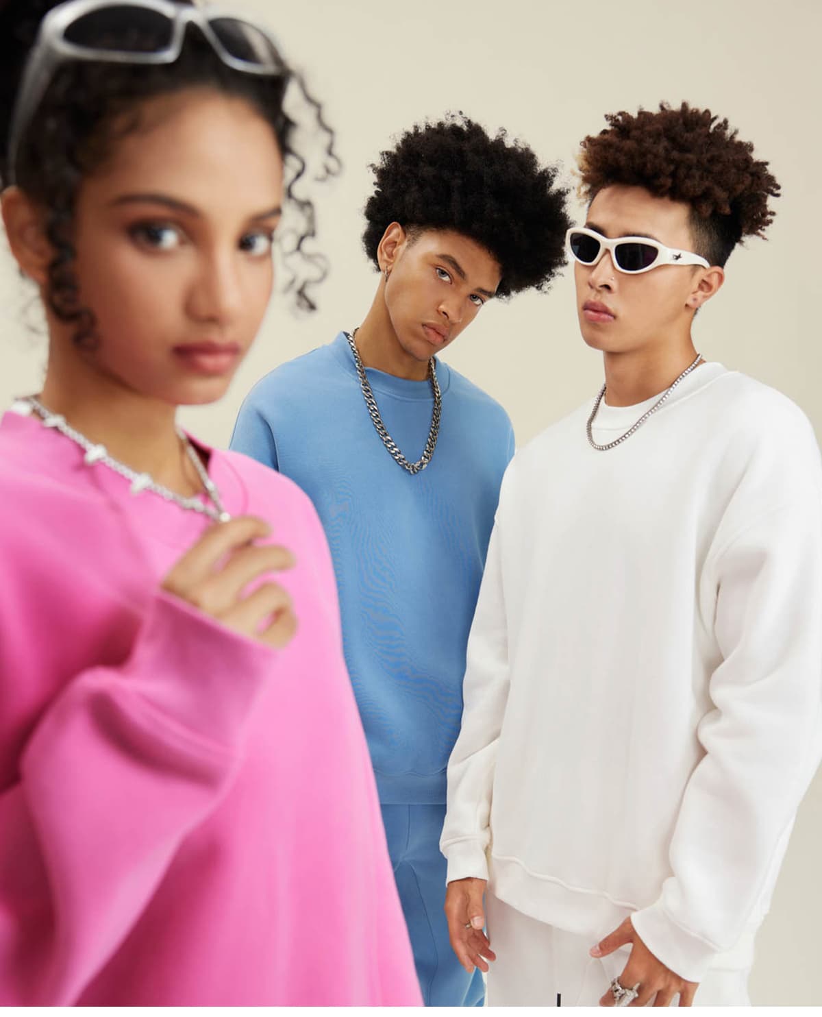 Thick Fleece 345Gsm Oversized Plain Sweatshirt – detail 14