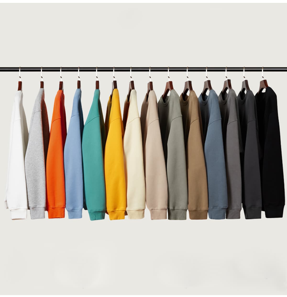 Thick Fleece 345Gsm Oversized Plain Sweatshirt – detail 9