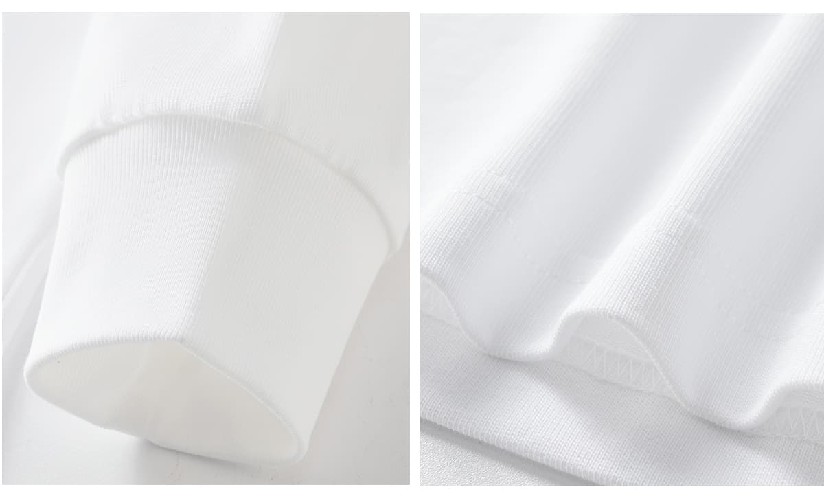 High quality Cotton terry 305Gsm solid Casual shirts – detail 5