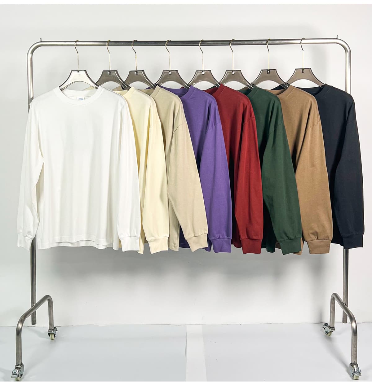 High quality Cotton terry 305Gsm solid Casual shirts – detail 7