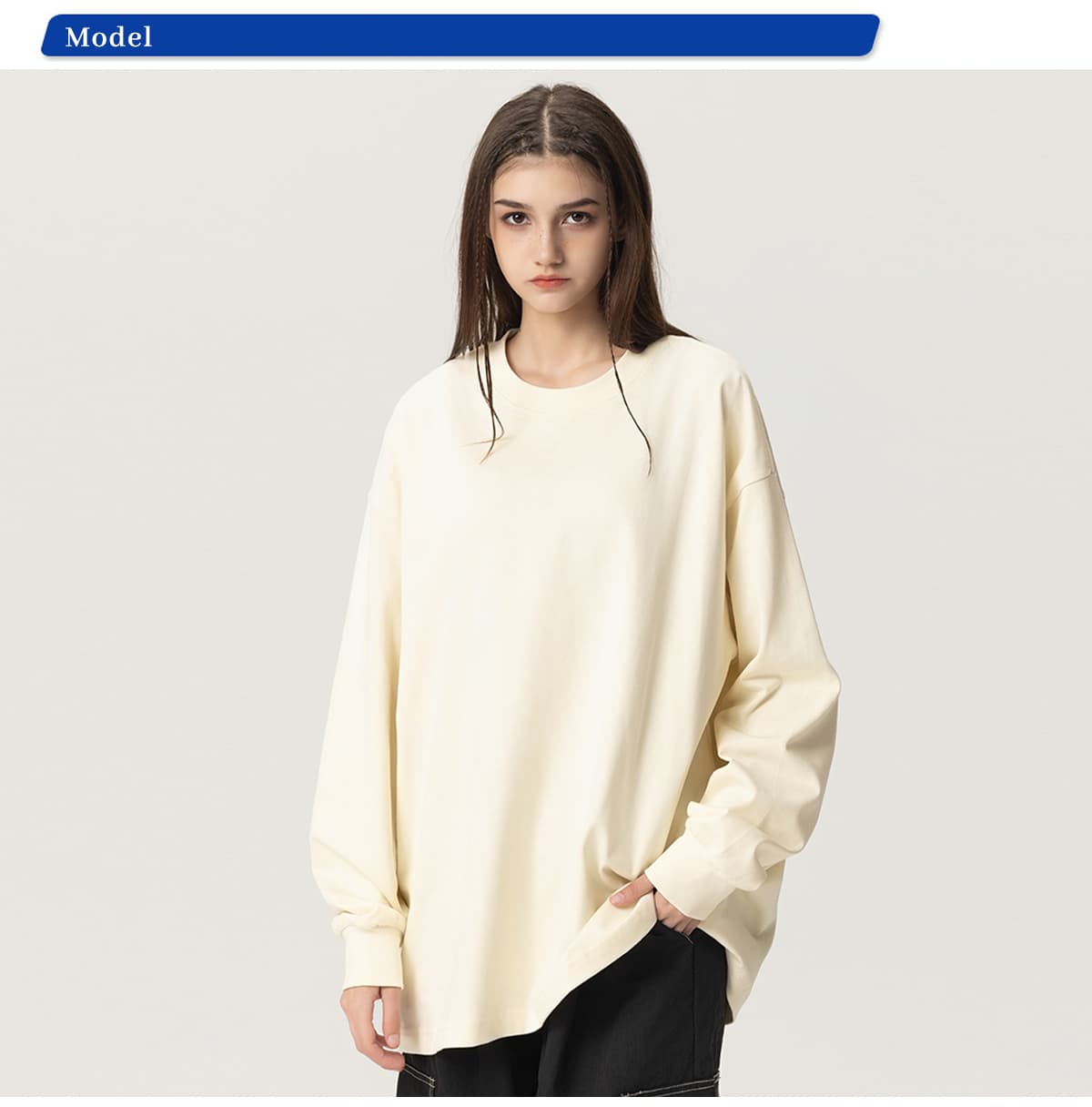 High quality Cotton terry 305Gsm solid Casual shirts – detail 8