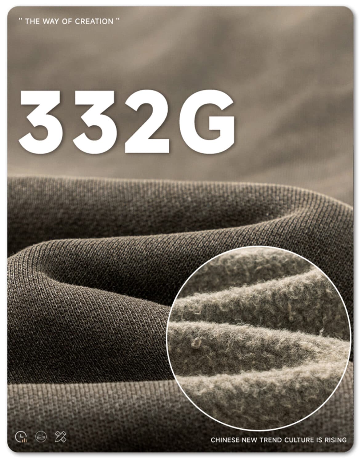 Heavyweight Fleece 332Gsm wash vintage Sweatpants – detail 4