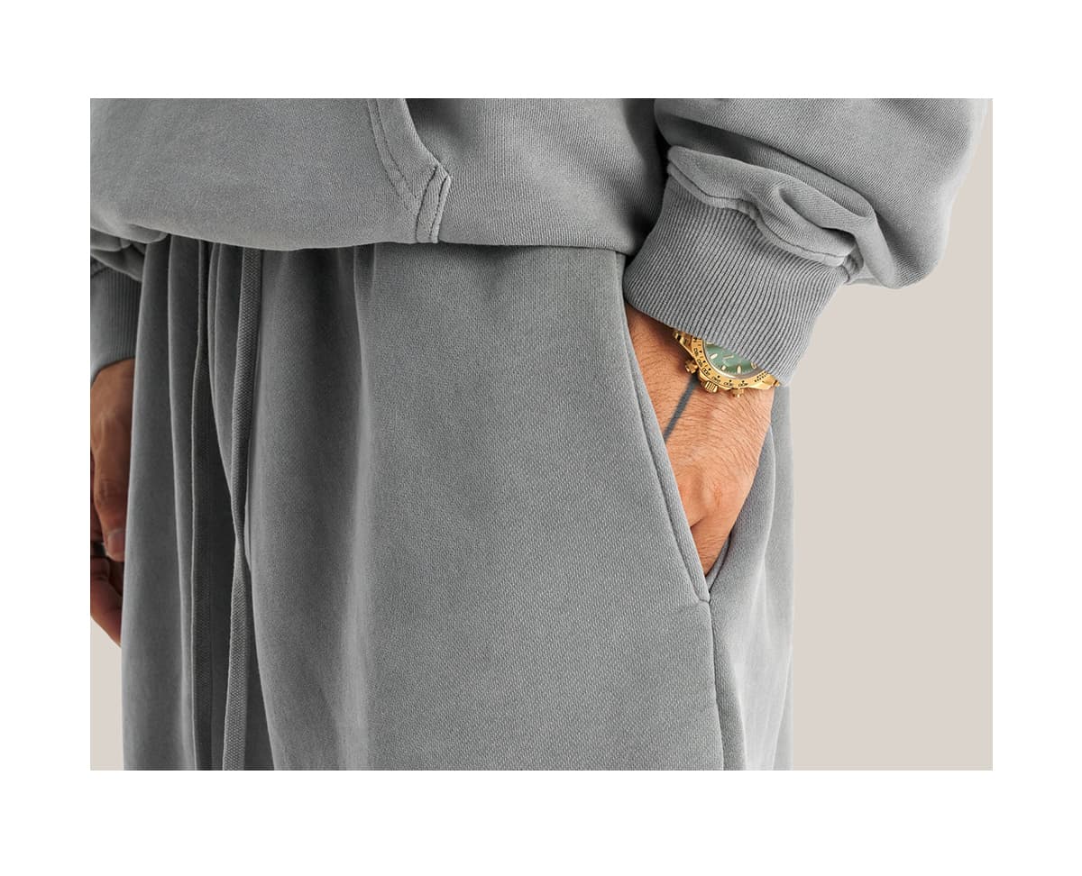Heavyweight Fleece 332Gsm wash vintage Sweatpants – detail 9