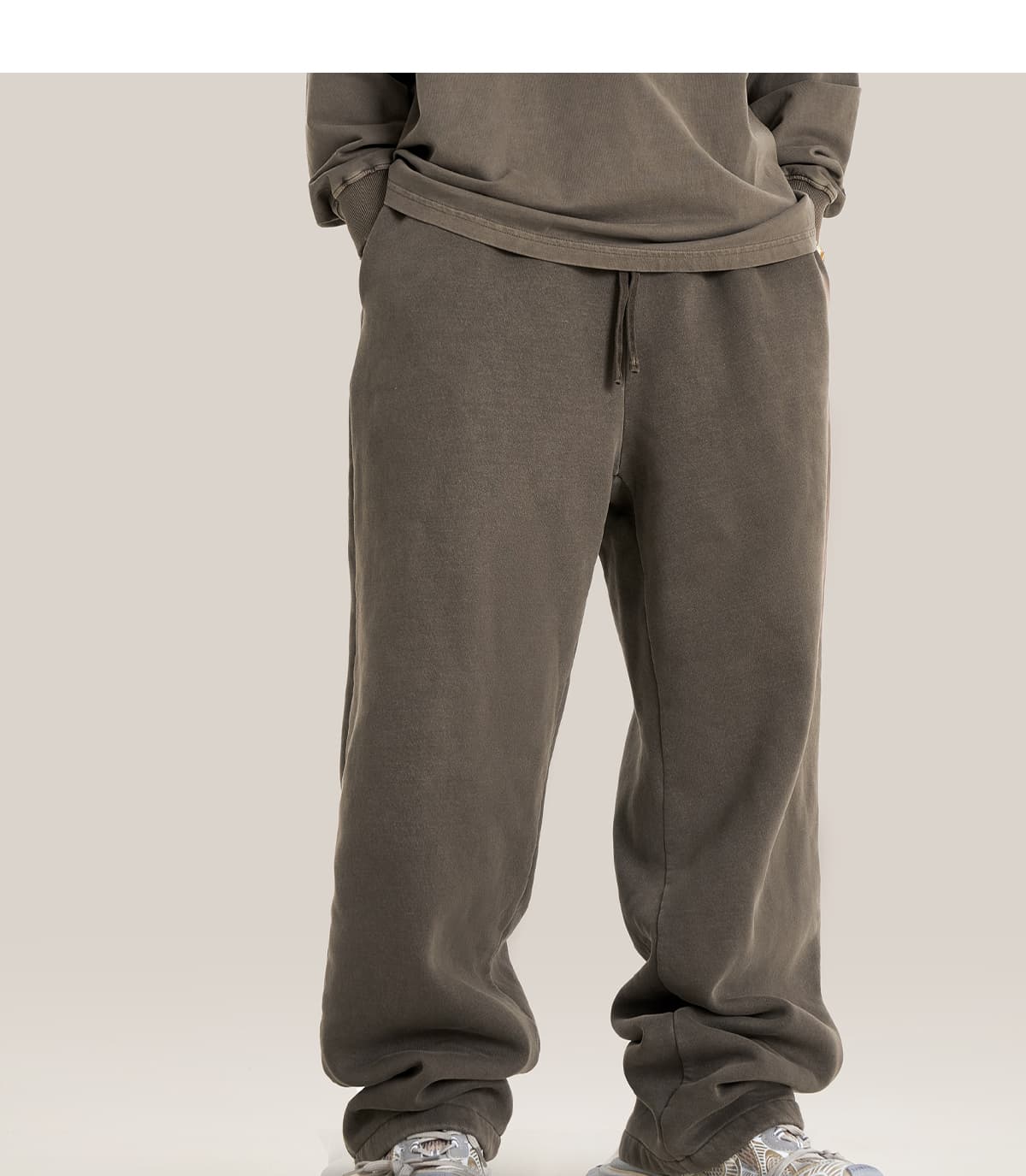 Heavyweight Fleece 332Gsm wash vintage Sweatpants – detail 10