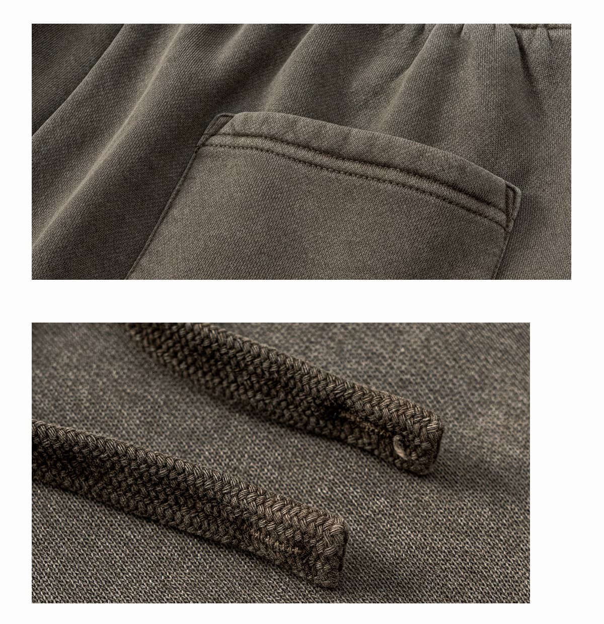 Heavyweight Fleece 332Gsm wash vintage Sweatpants – detail 6