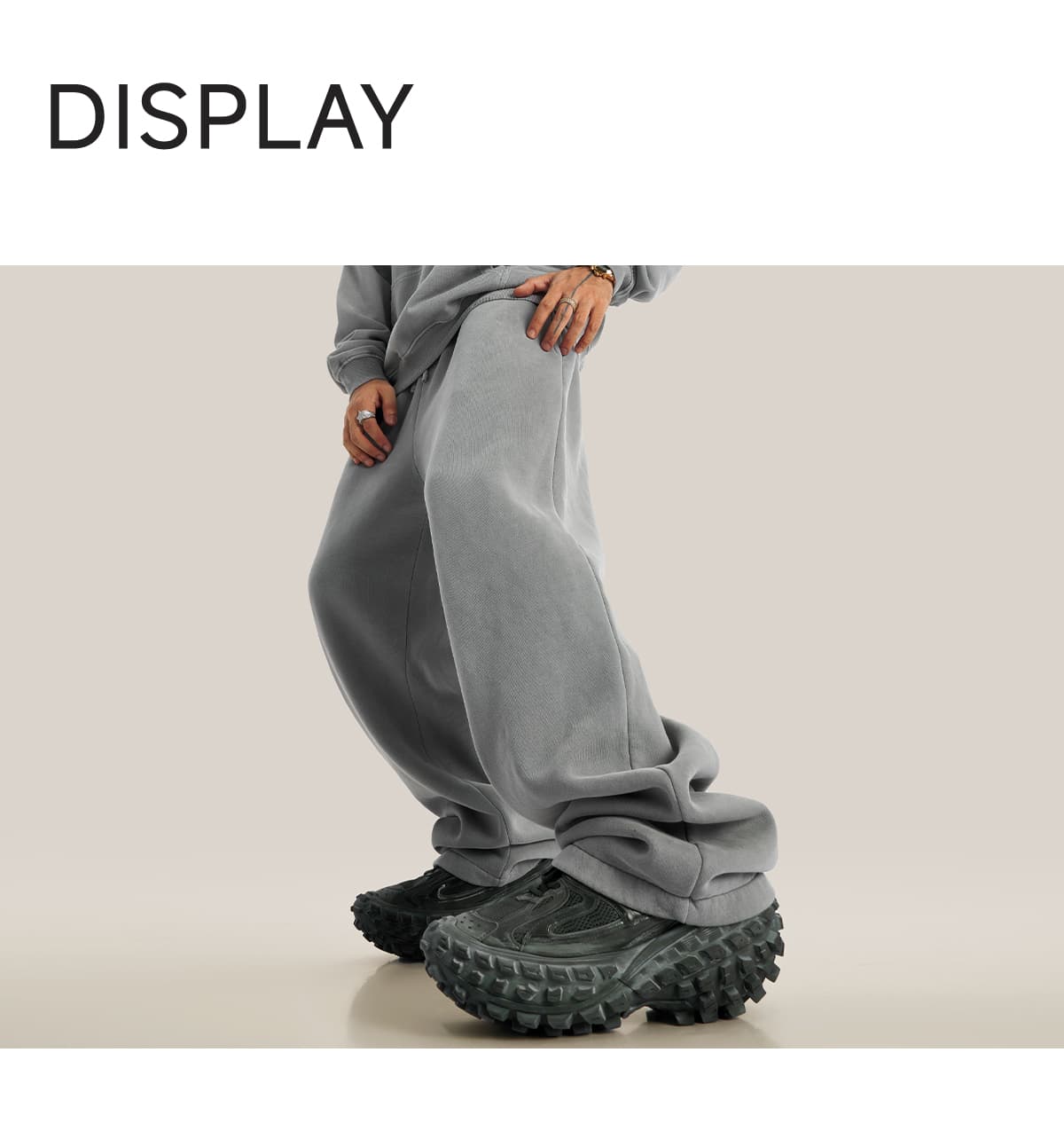 Heavyweight Fleece 332Gsm wash vintage Sweatpants – detail 8