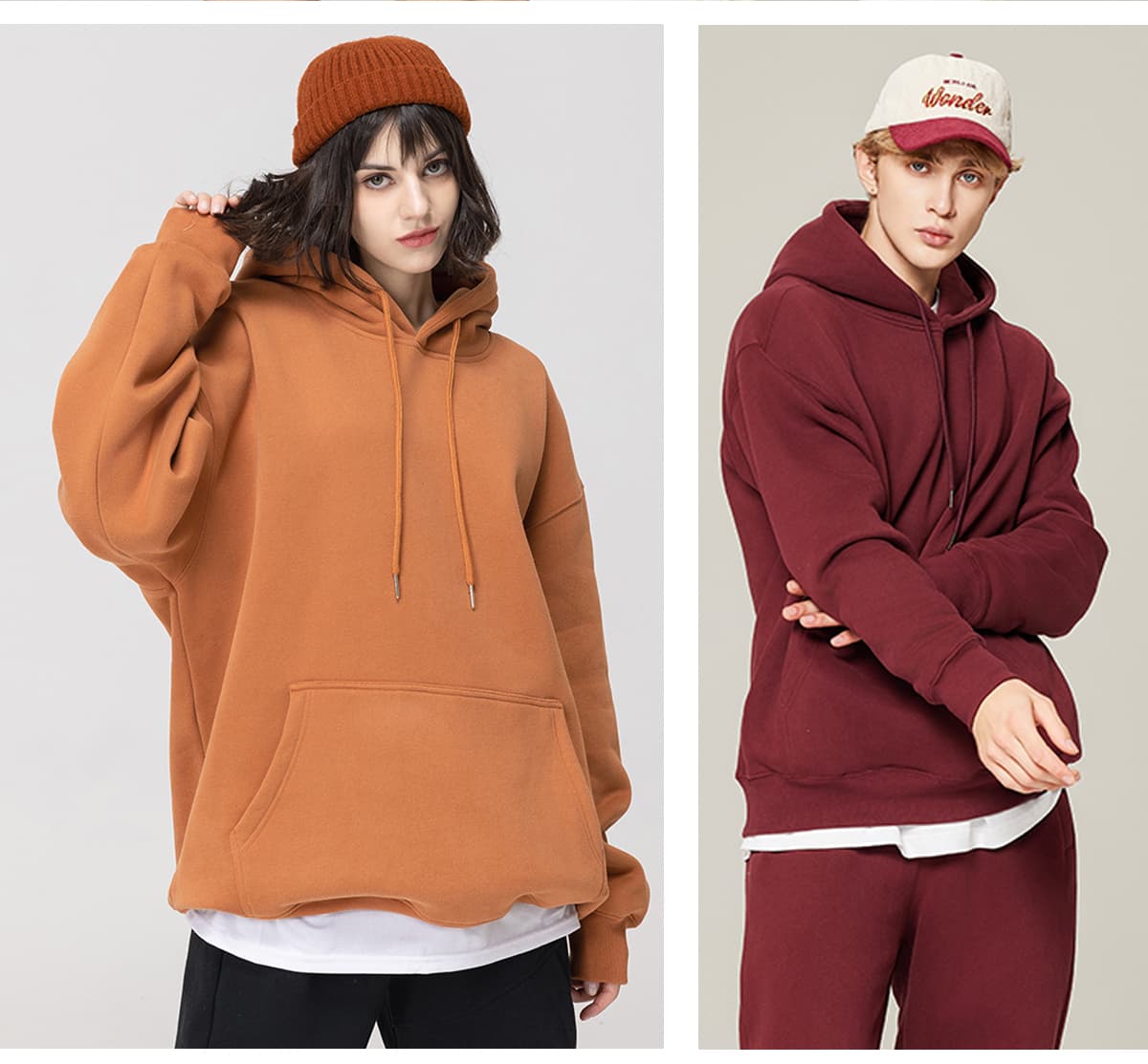 Fleece 350Gsm Unisex Oversized Hoodie – detail 12