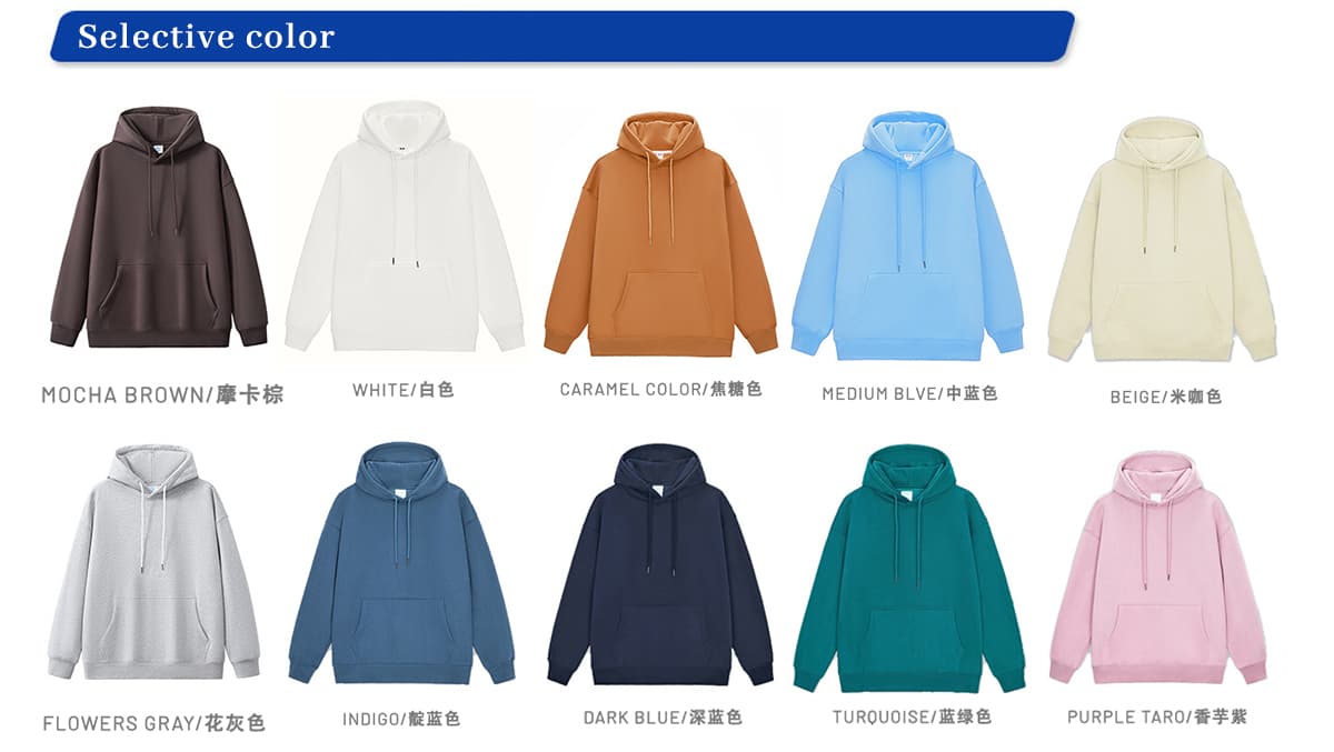 Fleece 350Gsm Unisex Oversized Hoodie – detail 3