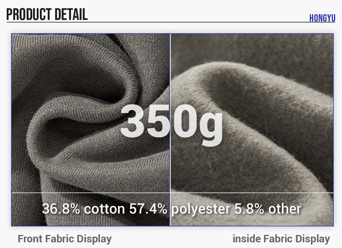Fleece 350Gsm Unisex Oversized Hoodie – detail 6