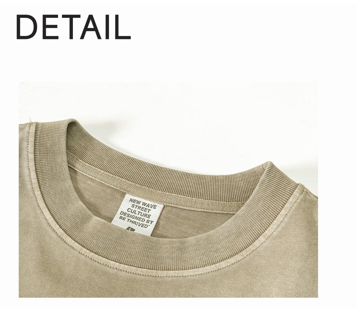 Cotton 310GSM Gradual Wash Vintage Vest – detail 5