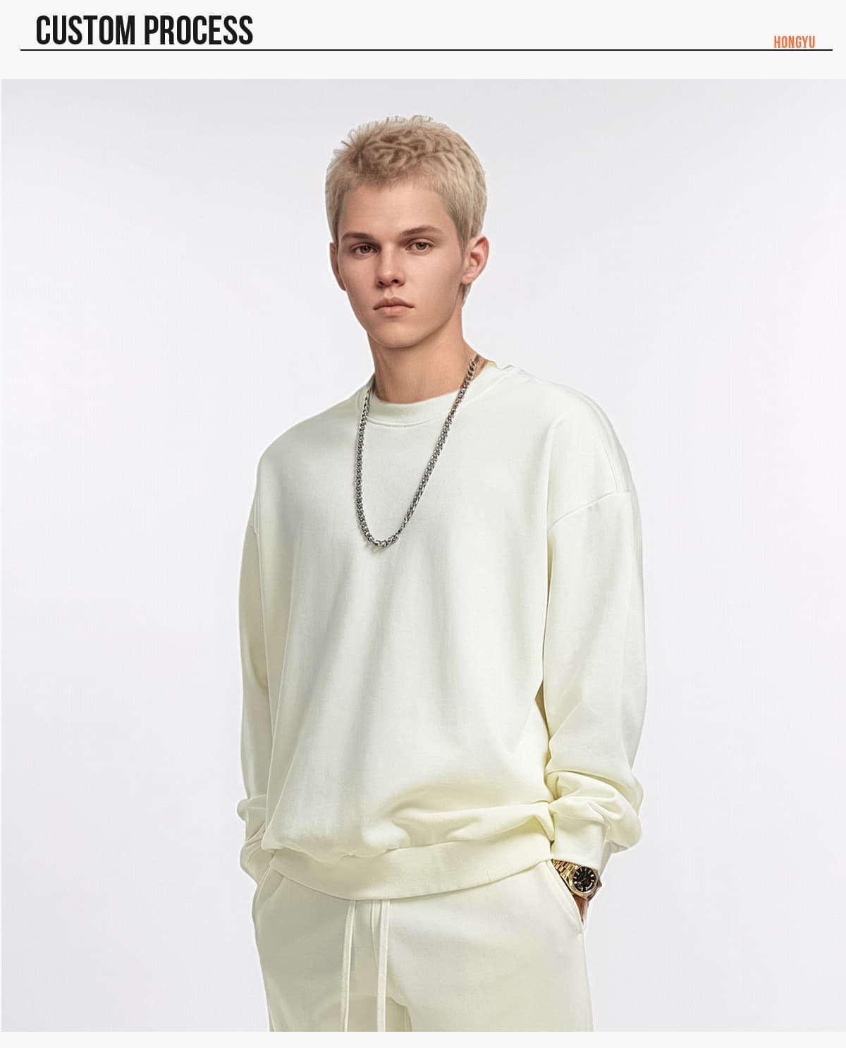 Terry 360Gsm Oversized Solid Sweatshirt – detail 8