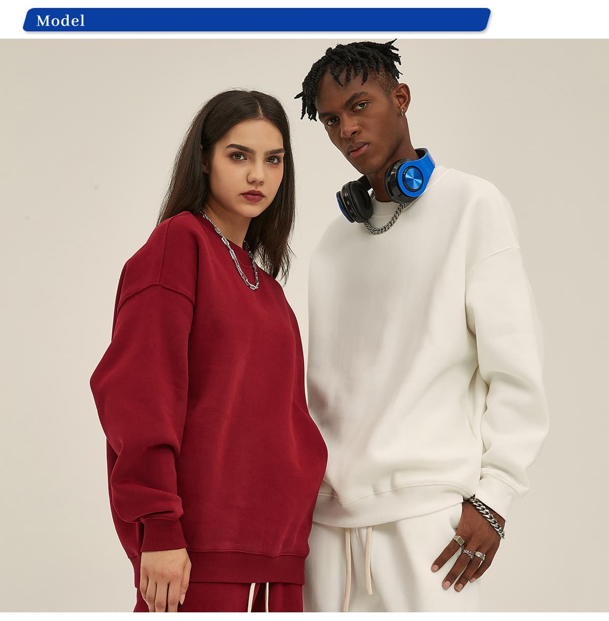 Oversized 350Gsm Cotton Fleece Sweatshirt – detail 10