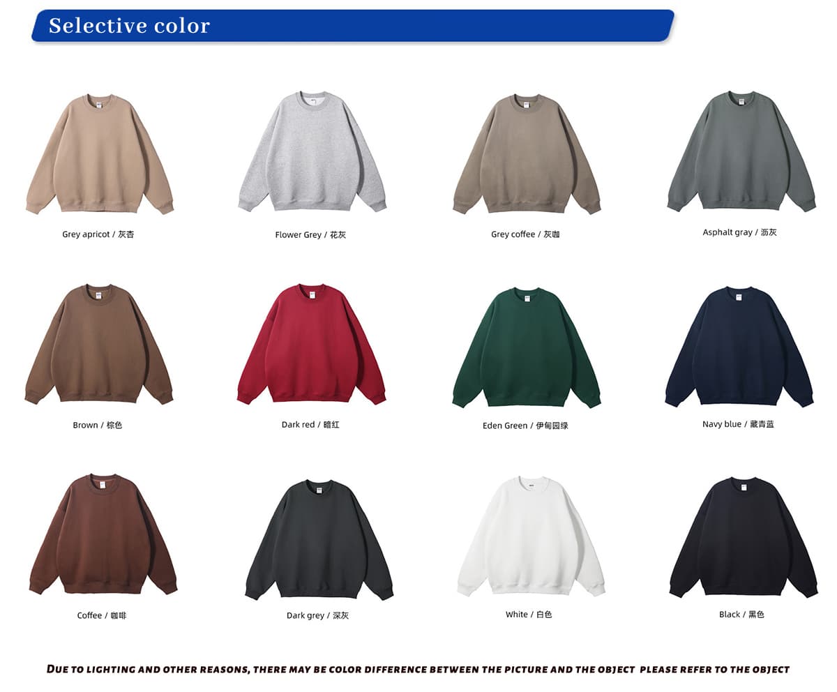 Oversized 350Gsm Cotton Fleece Sweatshirt – detail 3