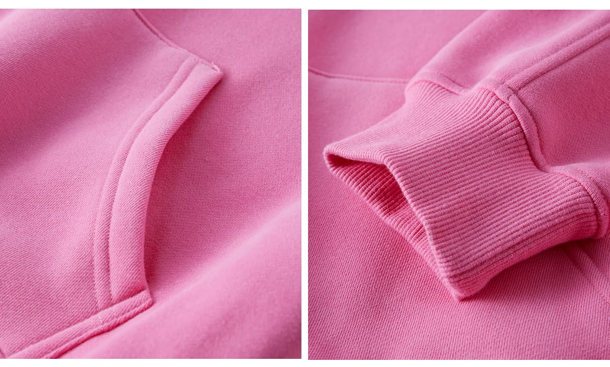 Heavy weight Fleece 345Gsm Cropped Hoodie – detail 6