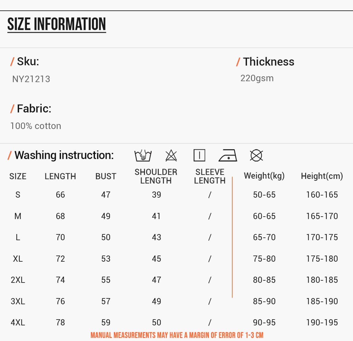 Cotton 220gsm Basic Vest For Men – detail 2