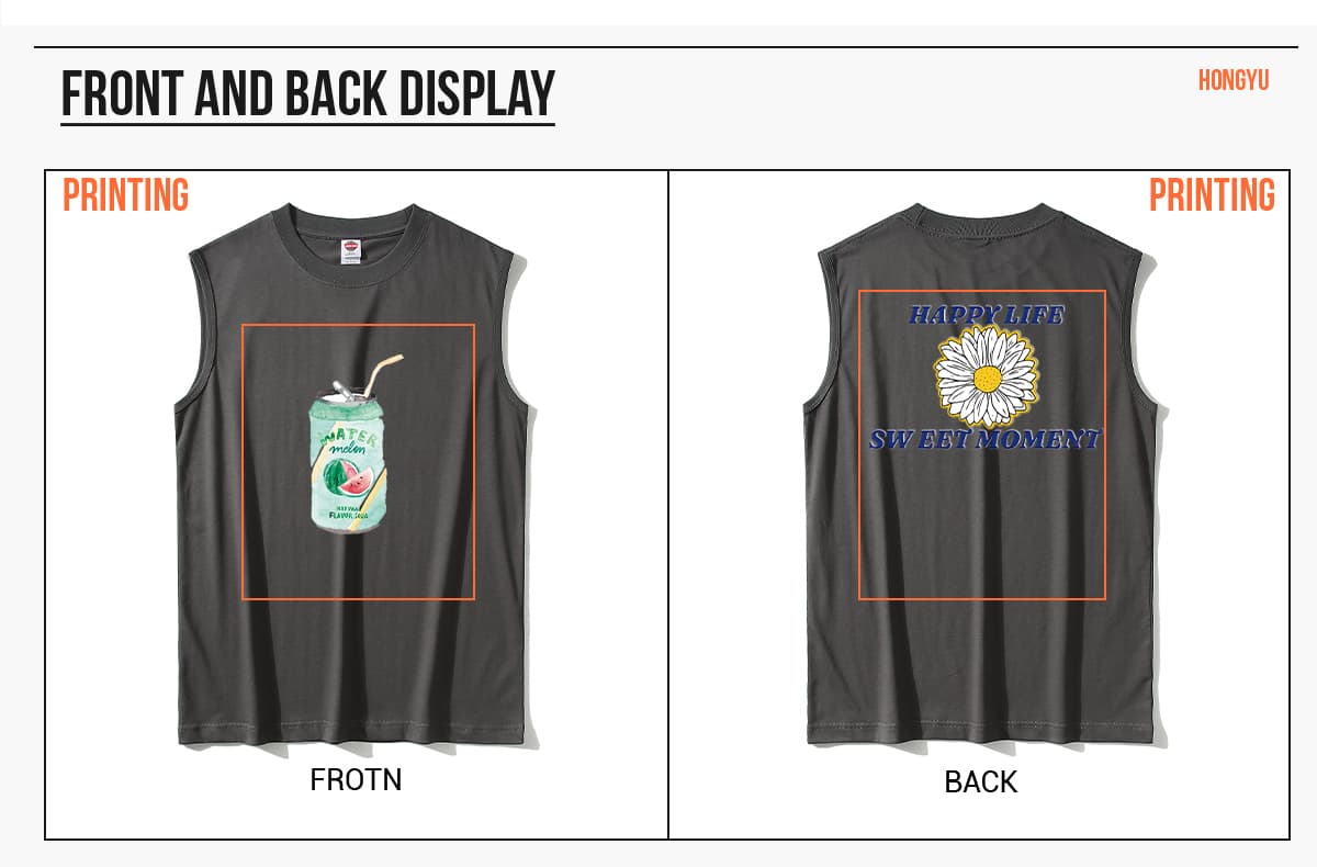 Cotton 220gsm Basic Vest For Men – detail 6