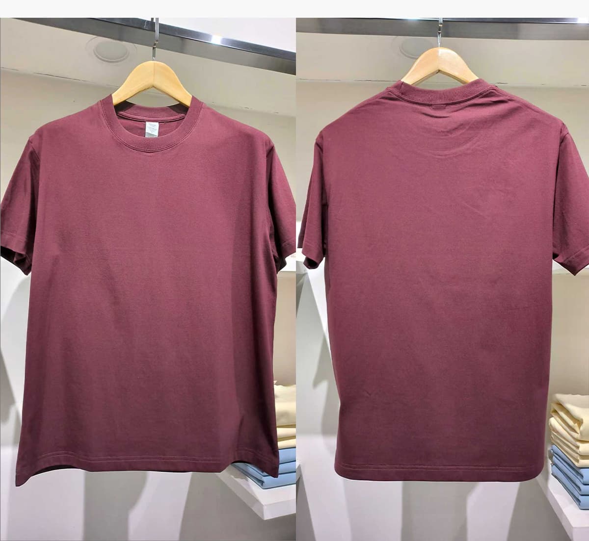 Basic Fit Pure Cotton T-Shirt 230Gsm – detail 12