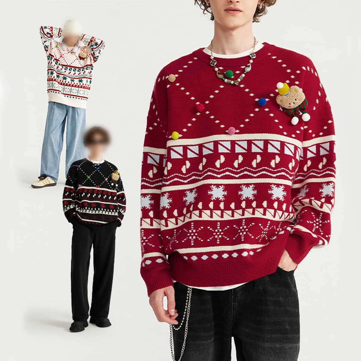 Christmas Collection Doll Pullover Sweater — view 1