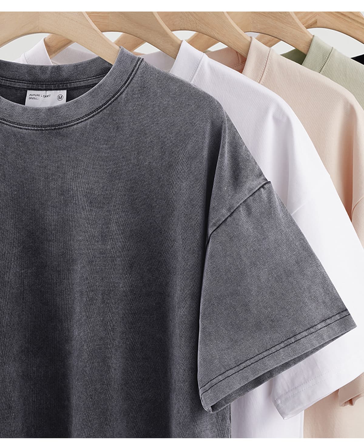 Slight Oversized 300Gsm Long-Staple Cotton T-shirts – detail 10