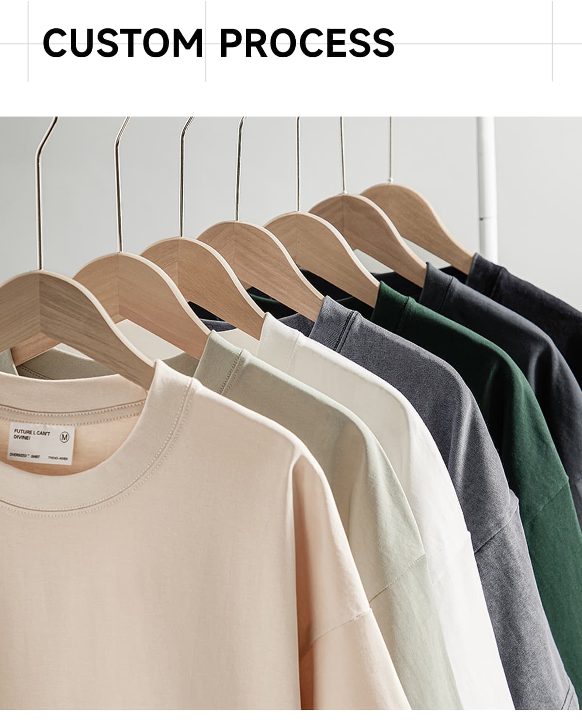 Slight Oversized 300Gsm Long-Staple Cotton T-shirts – detail 8