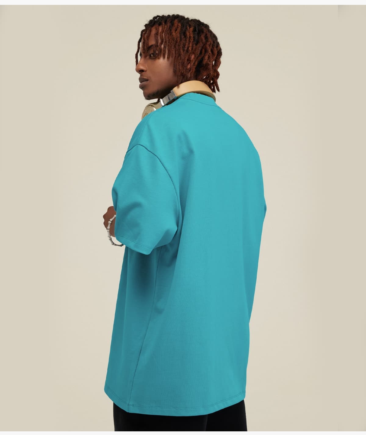 Extra Thick 425GSM Drop Shoulder Oversize T Shirt – detail 12