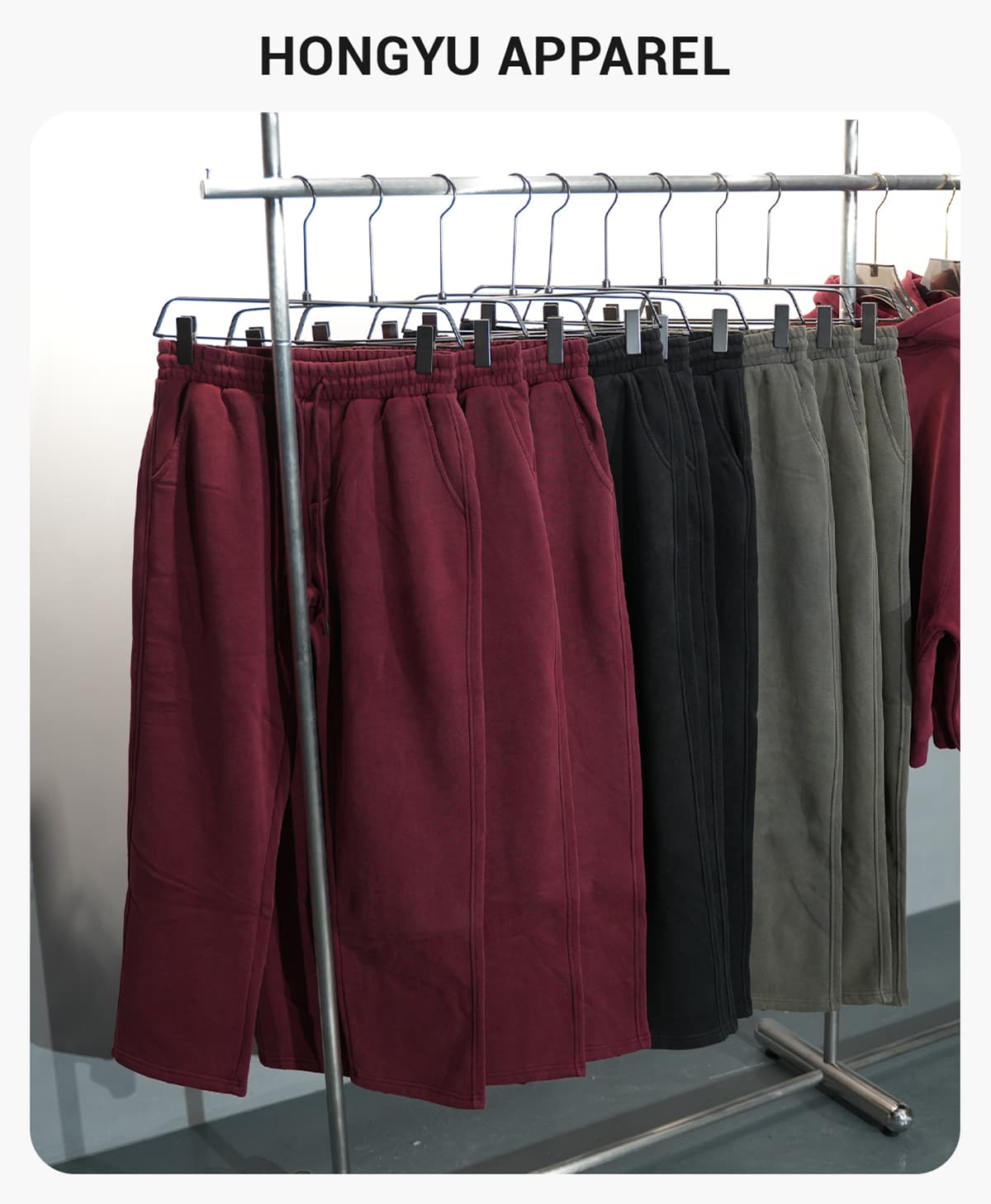 Fleece 350Gsm Distressed Acid Wash Sweatpants – detail 5