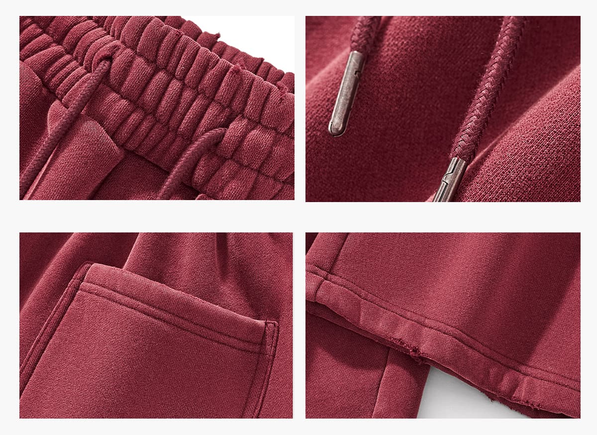 Fleece 350Gsm Distressed Acid Wash Sweatpants – detail 4