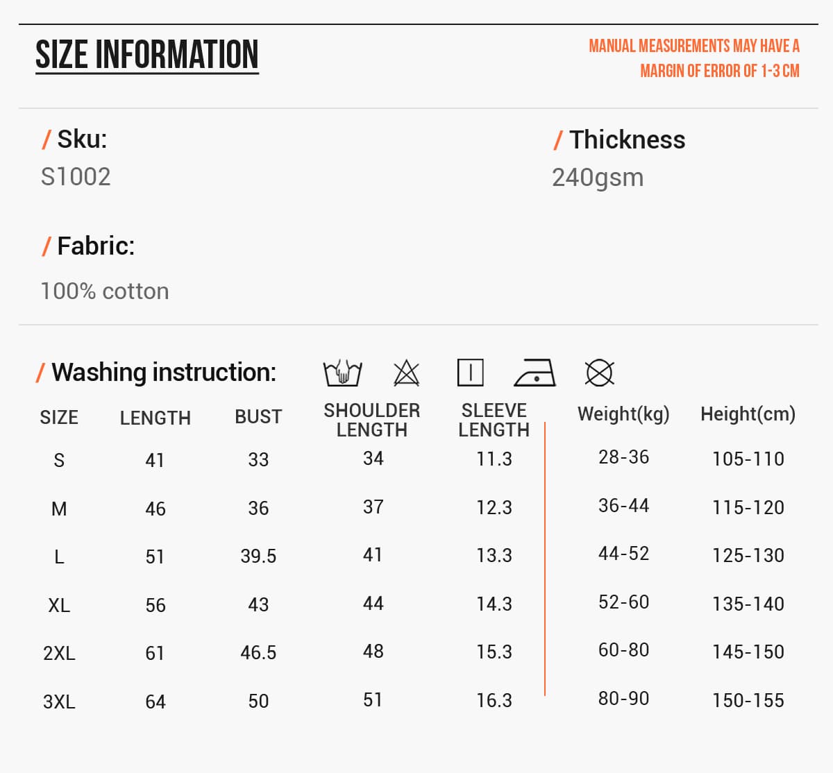 Cotton 240Gsm Kid’s Oversized T-Shirt – detail 2