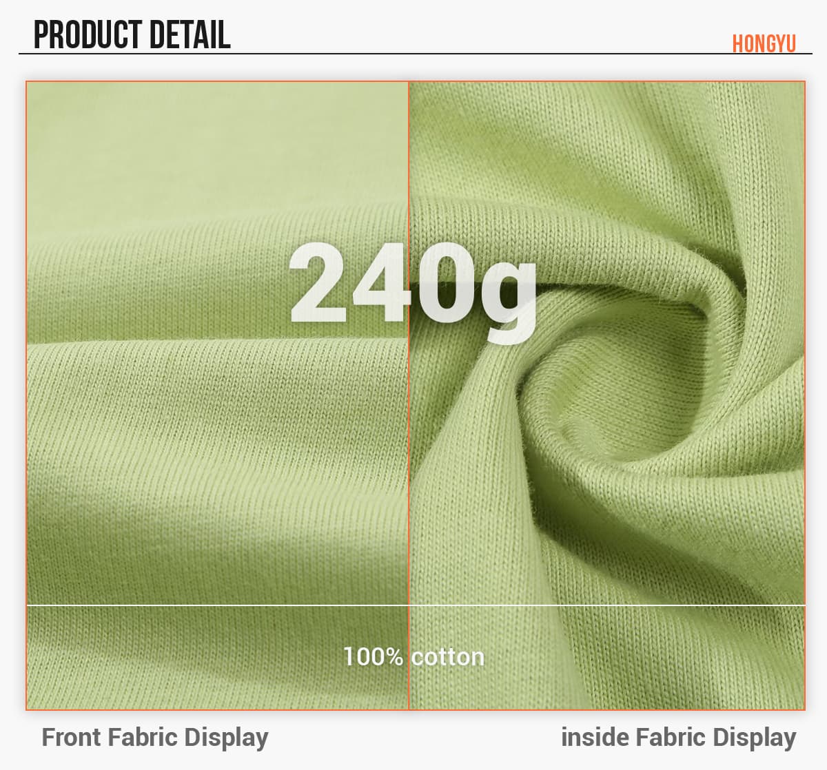 Cotton 240Gsm Kid’s Oversized T-Shirt – detail 5