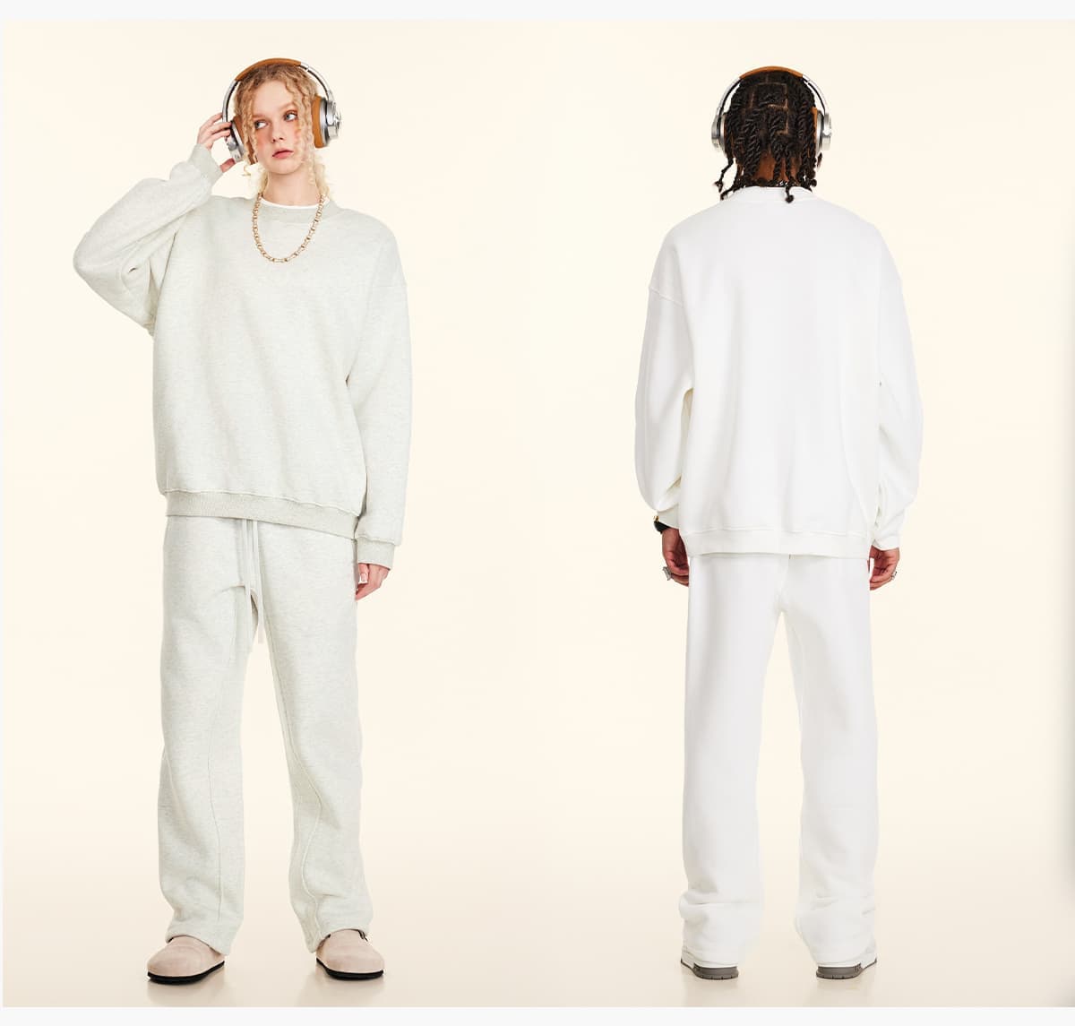Oversized 345Gsm Fleece Basic Sweatshirt – detail 12