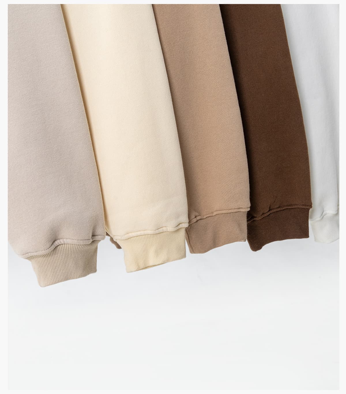 Oversized 345Gsm Fleece Basic Sweatshirt – detail 14