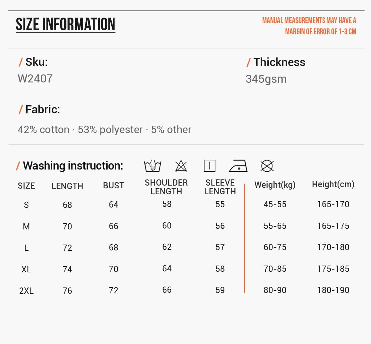 Oversized 345Gsm Fleece Basic Sweatshirt – detail 2